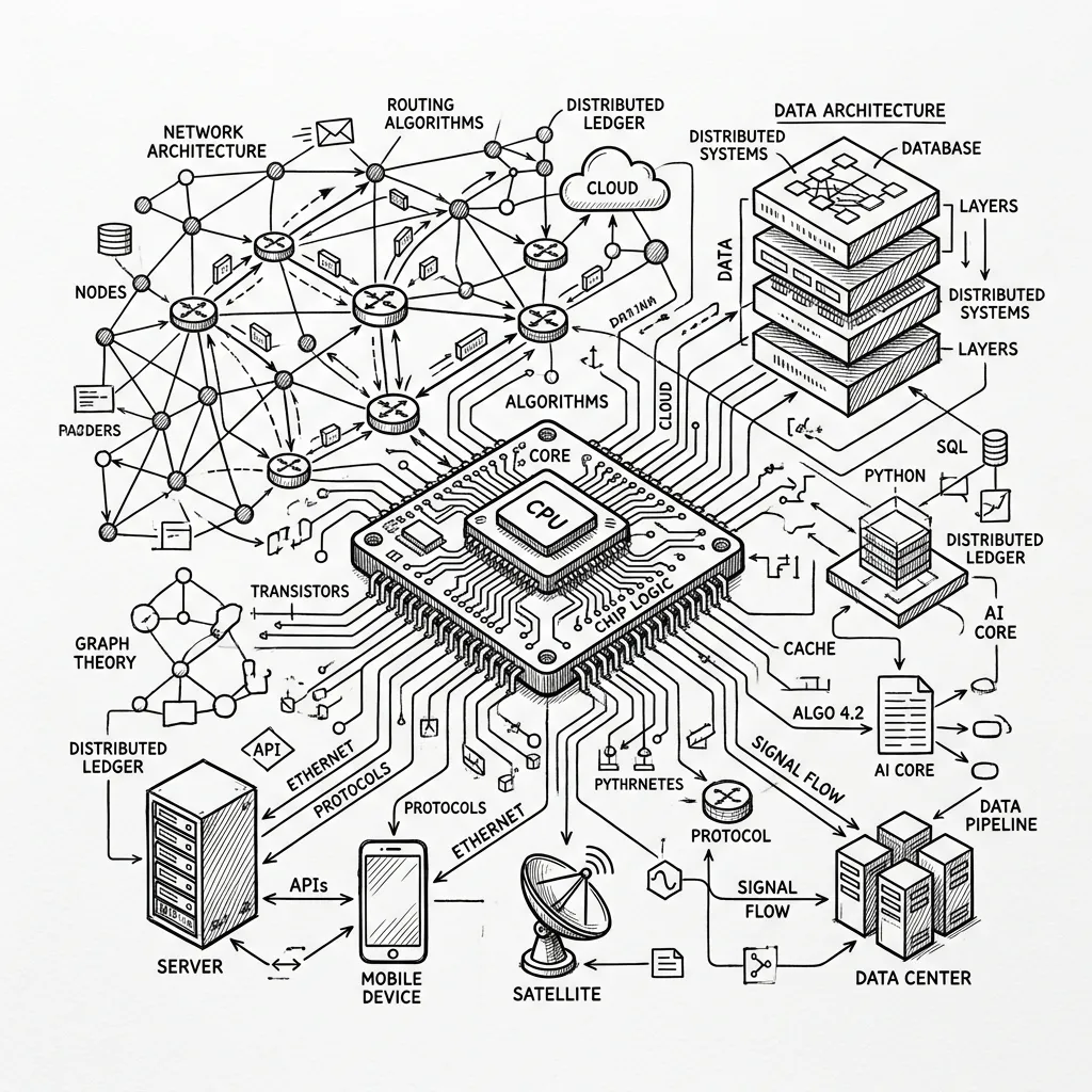 Tech category featured header sketch